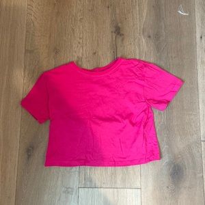 Hot pink shirt girls